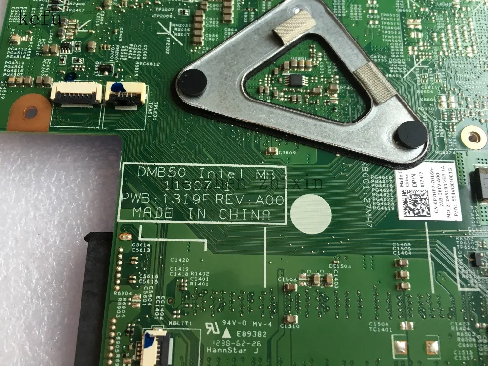 Kefu для Dell Inspiron 15z 5523 Материнская плата ноутбука 0p7hf7 cn-0p7hf7 11307-01 с i5-3317U Процессор Тесты хорошее