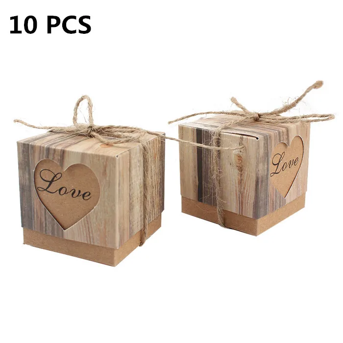 Heart Box OurWarm 10 шт. Свадебные сувениры бумажный мешок для печенья картонная коробка для конфет Подарочная коробка для детей с днем рождения для дома Свадебная вечеринка украшение стола - Цвет: Heart Box