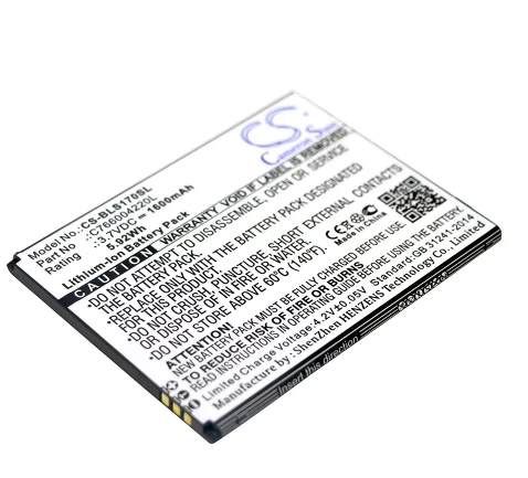 

Cameron Sino 1600mAh Battery For BLU S170,Studio G HD Mobile, SmartPhone