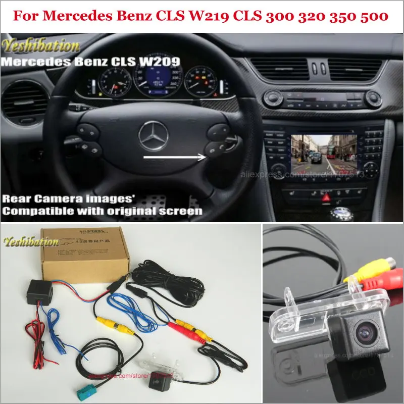 Камера заднего вида для Mercedes Benz CLS W219 300 320 350 500 комплекты резервных камер RCA и