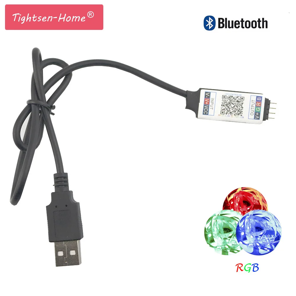 USB Bluetooth светодиодный контроллер RGB 5 в постоянного тока миниатюрный музыкальный