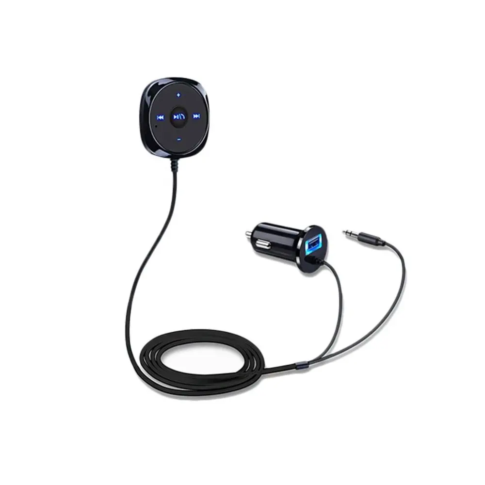 Беспроводное Автомобильное зарядное устройство Bluetooth с цифровым светодиодным