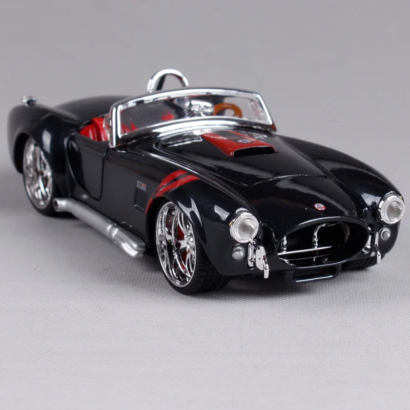 Maisto 1:24 1965 shelby cobra 427 темно серый автомобиль литья под давлением Кабриолет модель