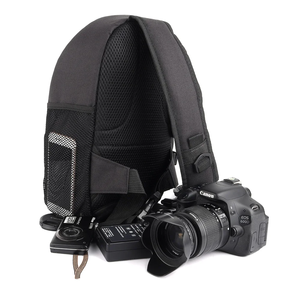 Рюкзак для dslr камеры сумка через плечо чехол Nikon D3400 D5300 Canon 1300D Sony A7 Fujifilm Panasonic GH5s