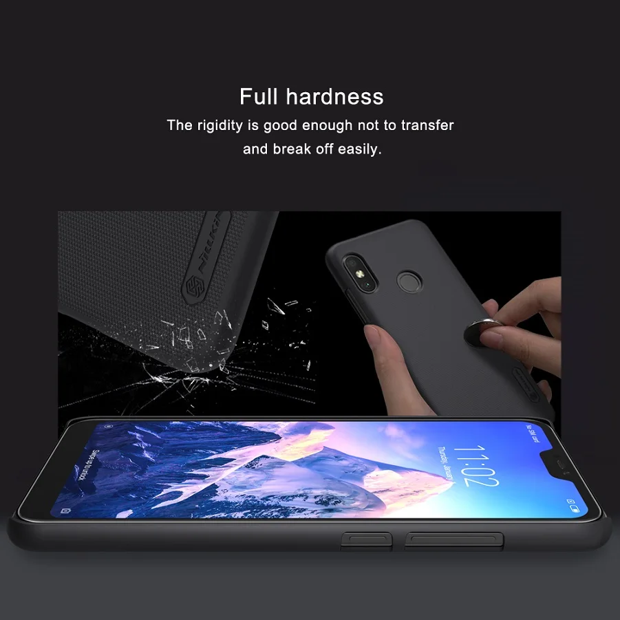 Redmi 6 pro чехол Nillkin 5 84 ''матовая жесткая задняя крышка из ПК с подарочным