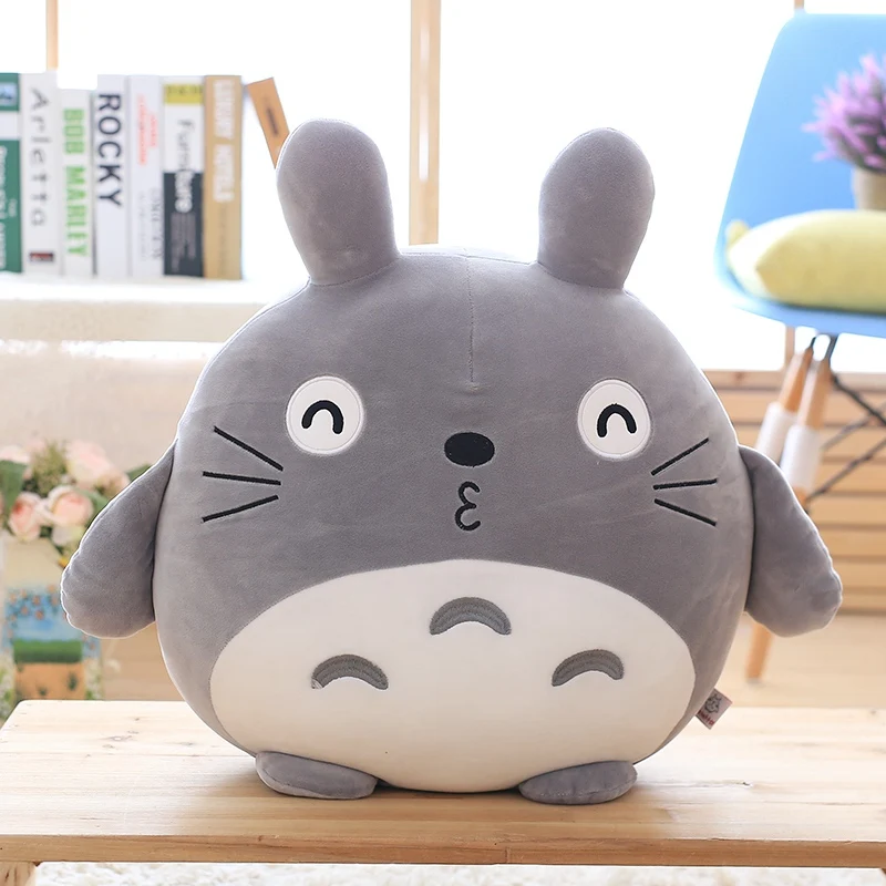 

TV Movie Character kawaii anime 45cm Miyazaki Hayao Totoro kids cartoon Stuffed toys doll Pillow gift for girlfriend