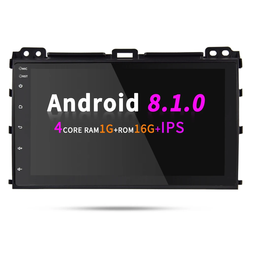EKIY 9 ''ips 2 Din Android 8,1 четырехъядерный Автомобильный мультимедийный плеер для Toyota Prado 120 Land Cruiser gps навигация Стерео Авторадио - Цвет: 1G 16G IPS