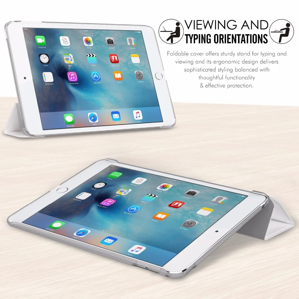 Чехол для нового iPad Mini 5 2019 (5th Generation 7 9 дюйма) тонкий легкий умный в виде ракушки