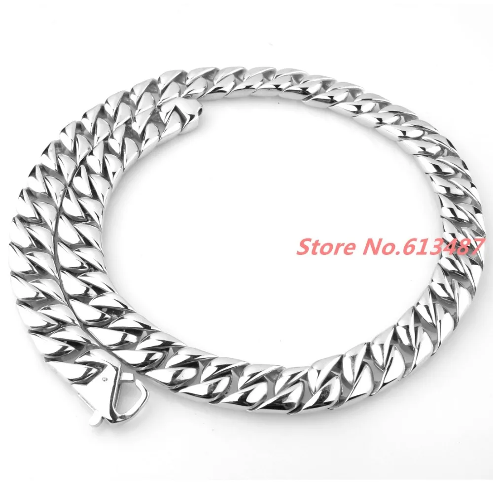 Лидер продаж серебряный цвет полированная тяжелая 7 40 дюймов 15 мм панцирная