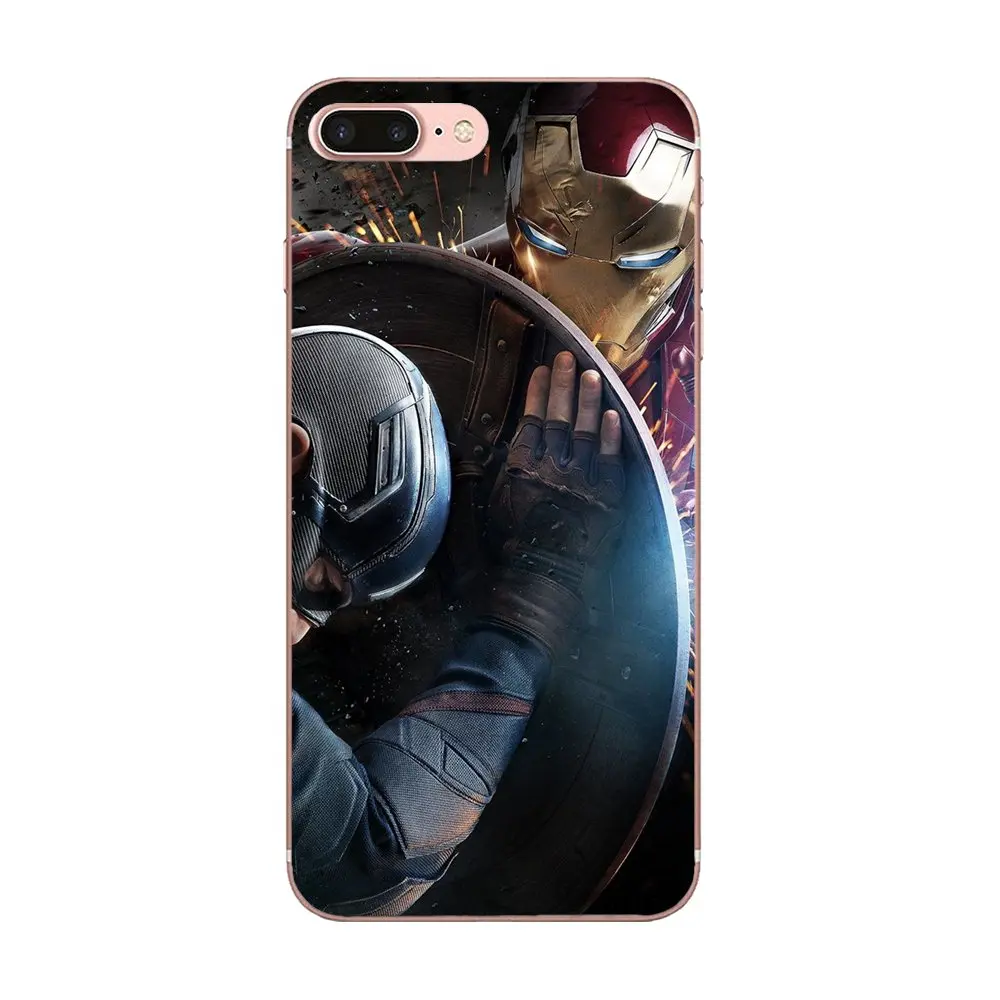 as picture Чехол-накладка для мобильного телефона из ТПУ герой Marvel Капитан Америка оружие-щит для Xiaomi Redmi Note 2 3 3 S 4 4A 4X5 5A 6 6A Pro Plus - Цвет: as picture