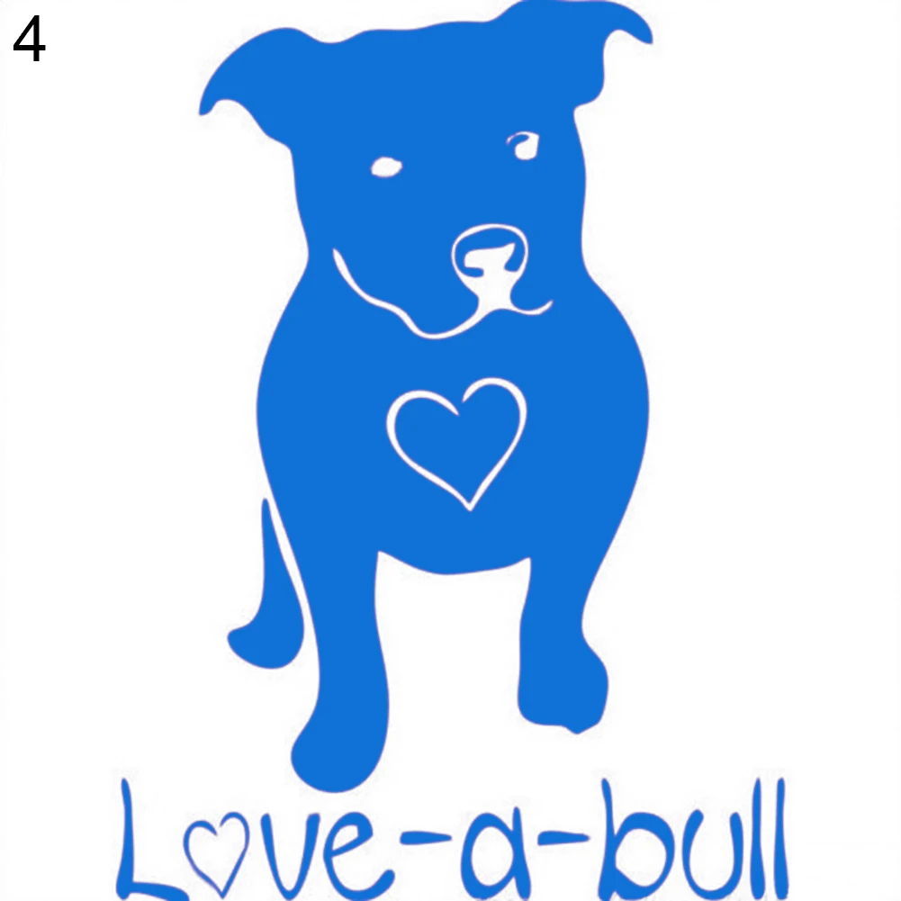 Cute Pitbull Bulldog Pattern Reflective Waterproof Car Sticker Decal DIY Decor | Автомобили и мотоциклы