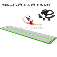 free shipping 710 1m23ft air track tumbling mat for gymnastics inflatable airtrack floor mats with pump for home use