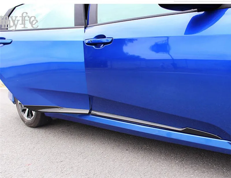 Для Honda Civic ABS хром или черный корпус литая дверь боковая линия Подрезка крышка протектор ACCENT Подкладка Полосы