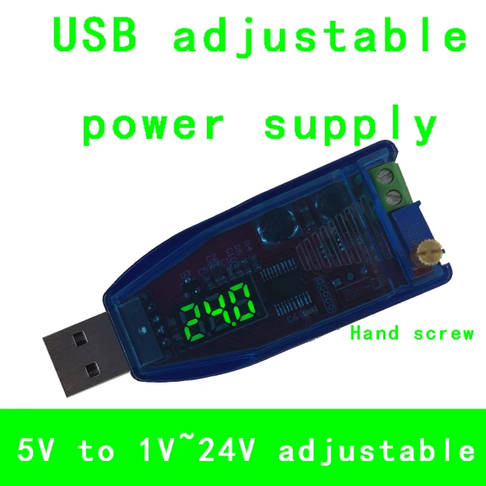DC 5В до 3 в 9В 12В 24В USB повышающий/понижающий модуль питания Регулируемый