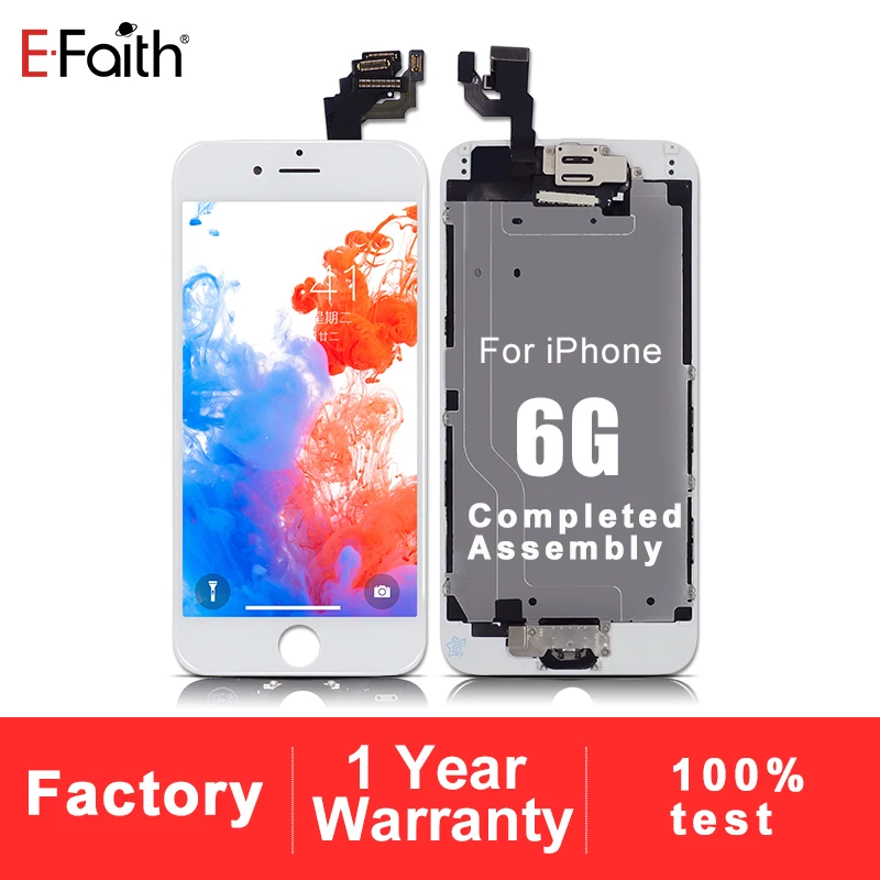 ЖК-дисплей Efaith для iPhone 6 с сенсорным экраном дигитайзером передней камерой и