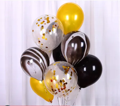 mix 12pcs 12 шт./лот латексные шары цвета металлик, золотистый, серебристый, розовое золото, свадебные конфетти украшения на День святого Валентина - Цвет: mix 12pcs
