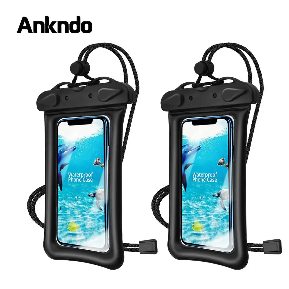 Ankndo 2 шт. водонепроницаемый чехол для телефона плавающий сумка смартфонов