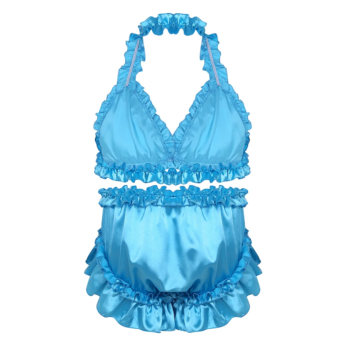 Сексуальное блестящее нижнее белье для геев комплект нижнего белья из