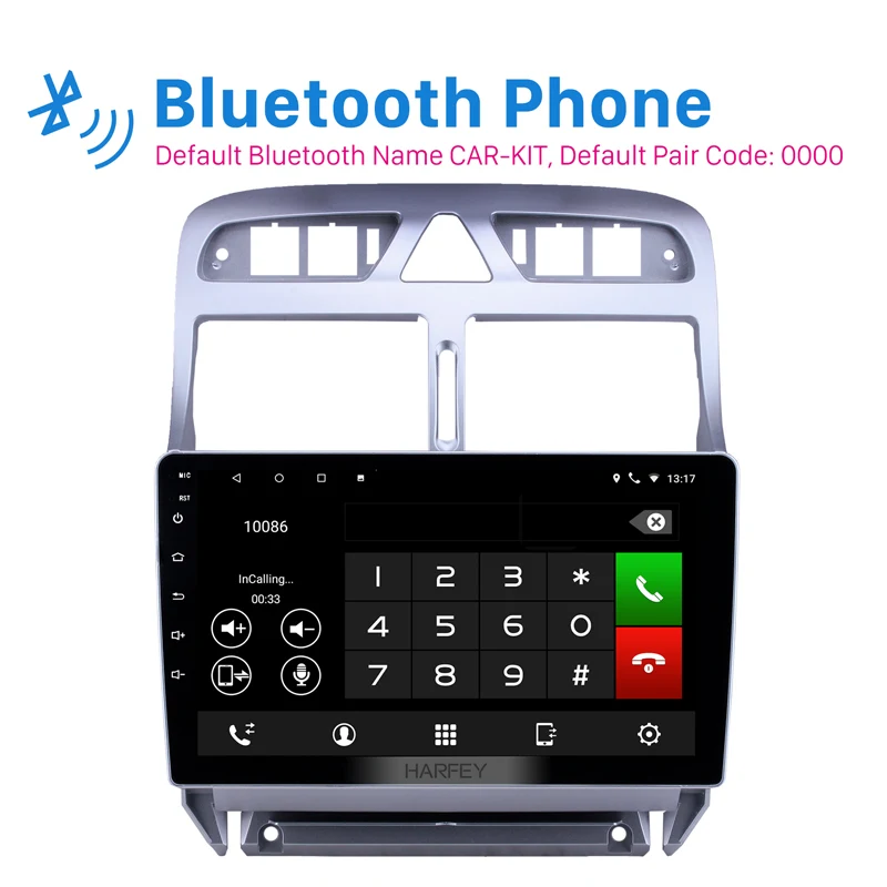 Harfey GPS навигация Автомагнитола стерео для Peugeot 307 2007 2008 2009-2011 2012 2013 с поддержкой