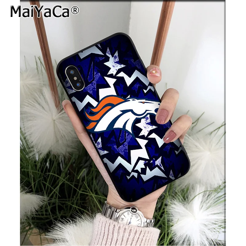 A2 Мягкий силиконовый чехол MaiYaCa Denver Broncos из ТПУ для телефона iPhone 6S 6plus 7 7plus 8 8Plus X Xs MAX 5 5S XR - Цвет: A2