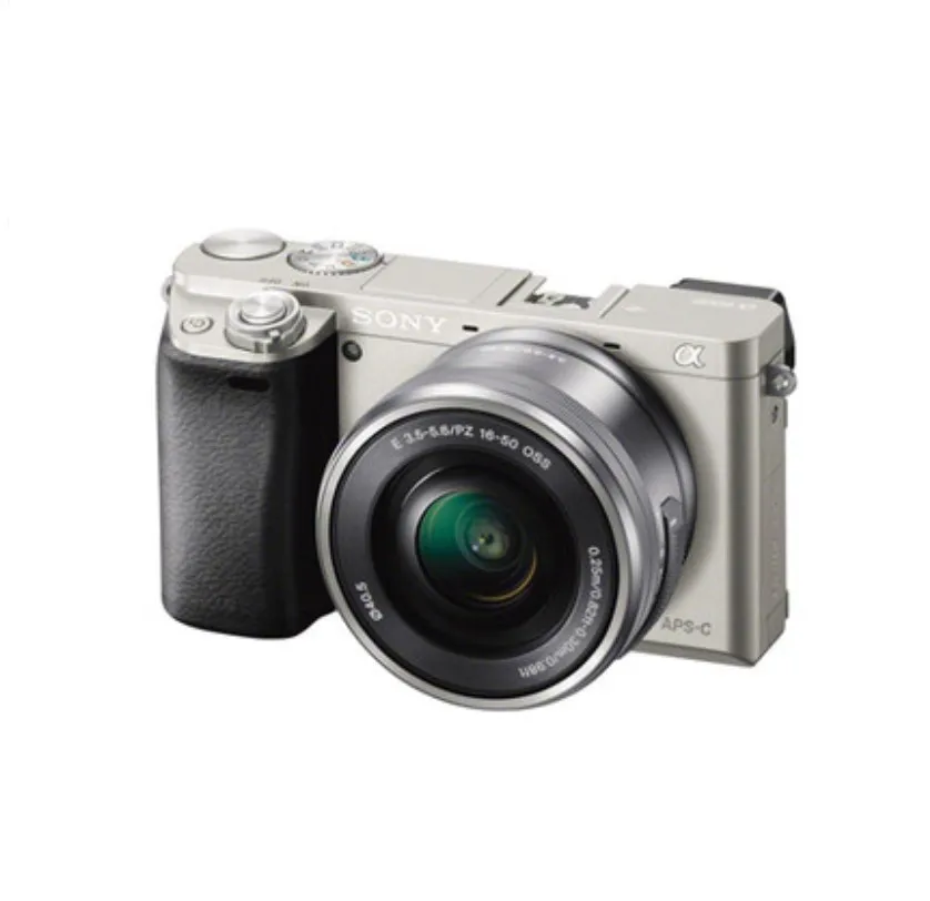 Sony A6000 беззеркальная цифровая камера ILCE-6000L с объективом 16-50 мм-24,3 МП-Full HD видео(Совершенно - Цвет: Серебристый
