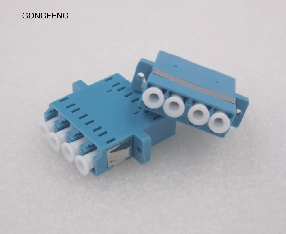 Gongfeng 100 шт. Лидер продаж телекоммуникационных LC/UPC оптического Волокно Разъем четыре фланец навесного специальные оптовые в Бразилию