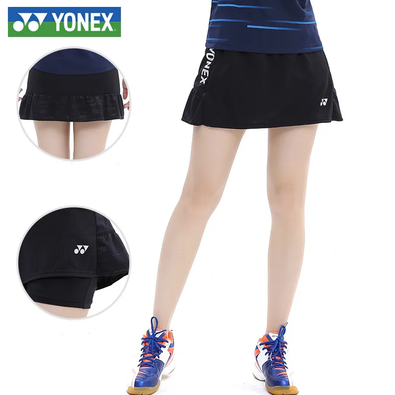 Оригинальная юбка для бадминтона Yonex крутая быстросохнущая юбка женская одежда спортивная одежда юбка теннисная юбка для женщин