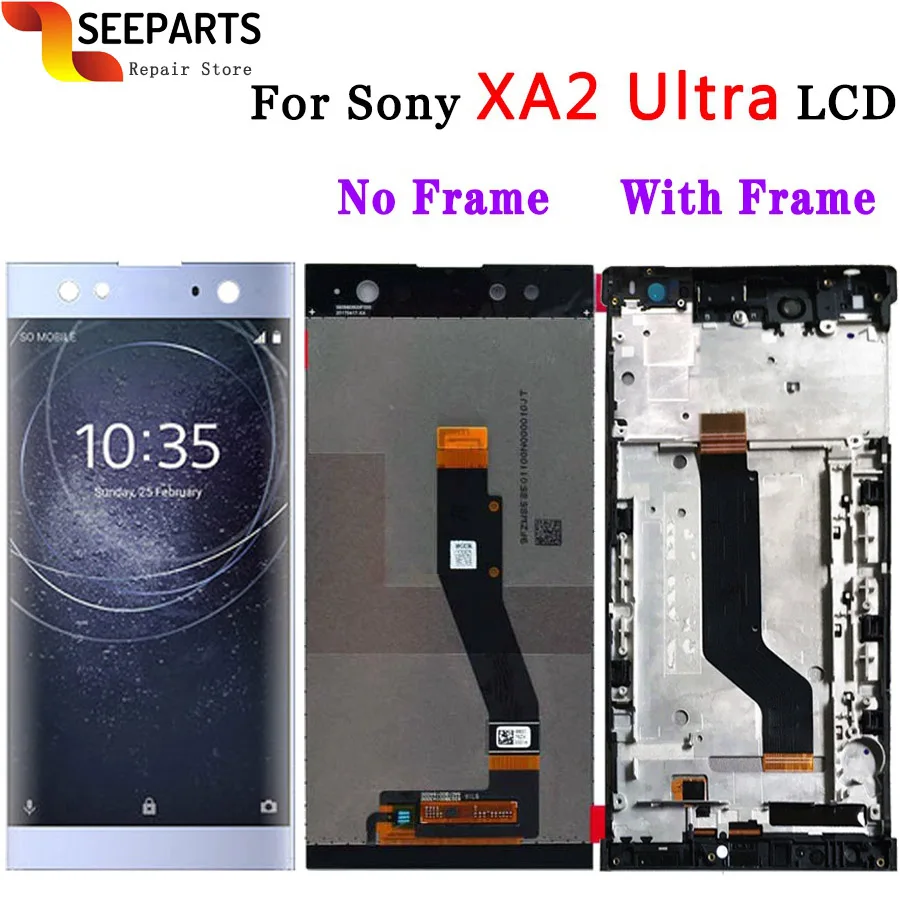 

For SONY Xperia XA2 Ultra/C8 LCD Display Touch Screen Digitizer Assembly H4233 H4213 H3213 Replacement For SONY XA2 Ultra LCD