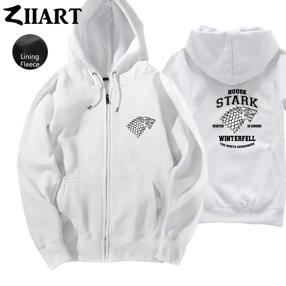 Приближается зима direwolf house stark sigil wolves winterfell the north member мужская флисовая толстовка