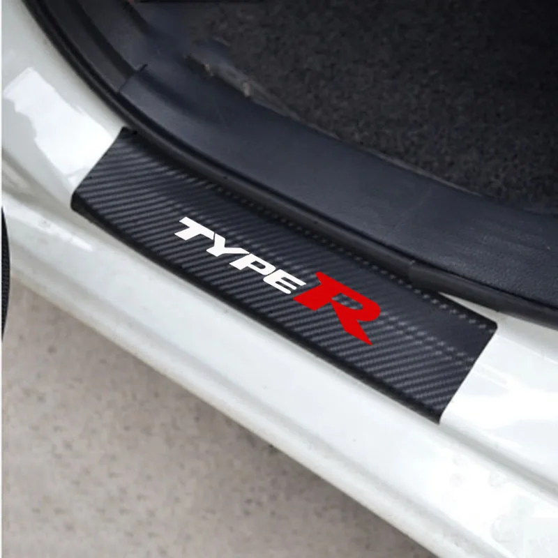 Накладки на пороги из углеродного волокна для защиты порогов типа R для Honda Civic Accord FIT City CRV HRV JAZZ FRV автомобильные аксессуары