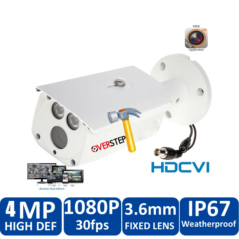 Оригинальный DH 4MP HDCVI камера HAC HFW1400DP ИК Пуля безопасности видеонаблюдения