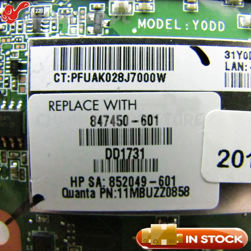NOKOTION 847450-601 847450-001 852049-601 для спектр X360 Материнская плата ноутбука DAY0DDMBAE0 SR2F1 i7-6600U 8 Гб Оперативная память на борту