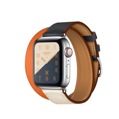 Indigo Craie Orange Ремешок из натуральной кожи для apple watch 4, 5, ремешок 44 мм, iwatch, ремешок 42 мм, 40 мм, correa, apple watch, 38 мм, браслет, наручный ремешок для часов 3, 2 - Цвет ремешка: Indigo Craie Orange