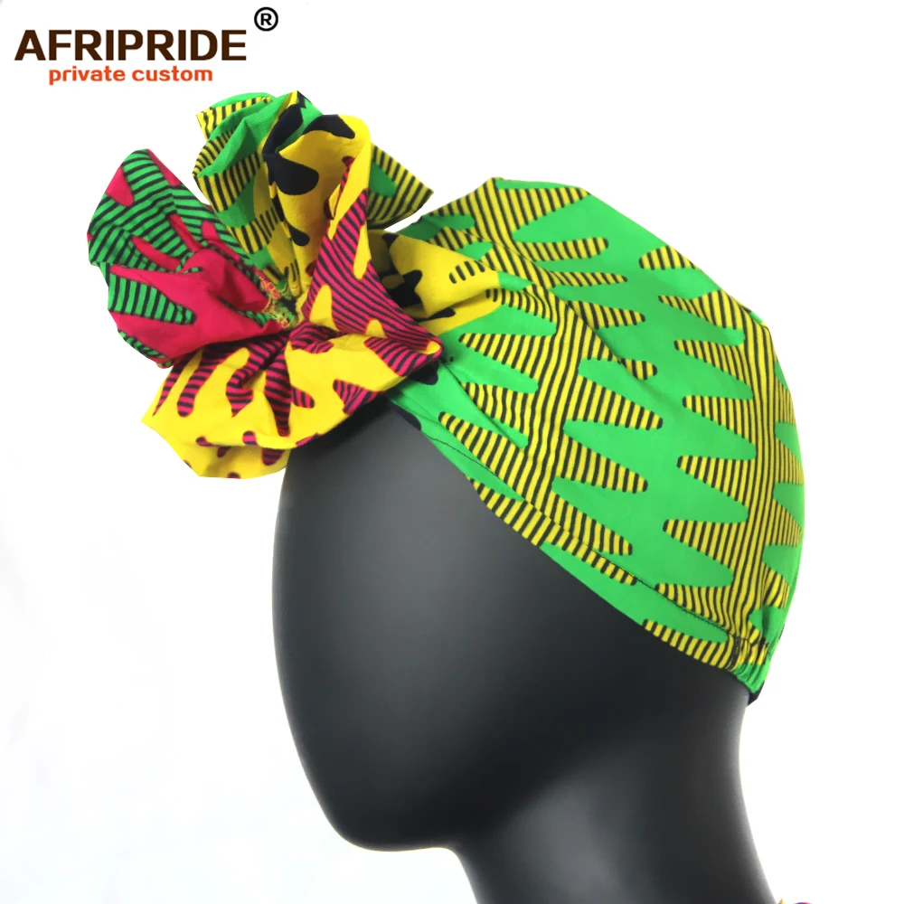 African headtie hat nigeria turban headband already tied african head wraps cap head scarf ankara fabric print AFRIPRIDE A19H003 - Цвет: 78