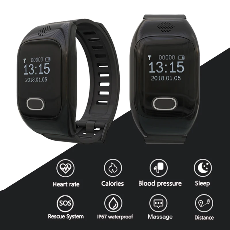 Smartwatch Kid Elder Child Student Smart Watches with SOS GPS IP67 Waterproof Watch Phone Baby Wristwatch Big Battery | Электроника