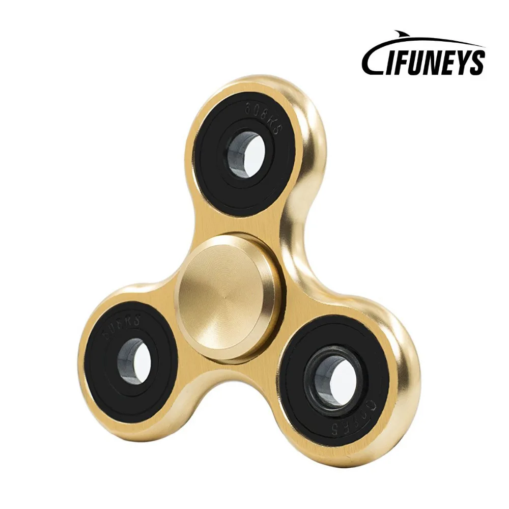 Fidget Spinner Hand Toy The Anti-Anxiety 360 Metal Aluminum alloy Triangle EDC Tri-Spinner for ADD ADHD Kids/Adult Funny Toys | Игрушки и