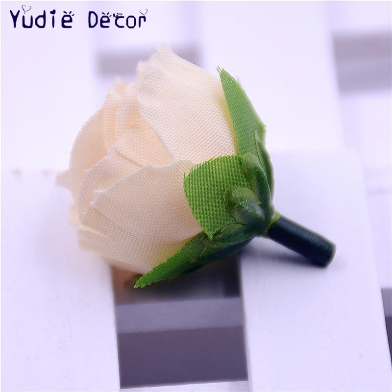 Мини шляпа шелковая искусственная Роза 20 шт.|artificial rose flower|flowers forflower for wedding |