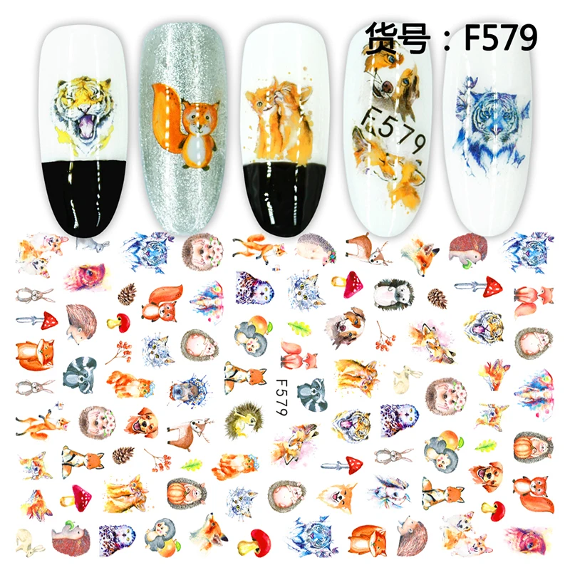 

10pcs/set 3D Embossed Nail Sticker Flower Fruit Cartoon Adhesive DIY Manicure Slider Nail Art Tips Decorations Decals