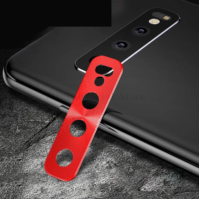 red Для samsung Galaxy S10Plus Защита объектива камеры на Galax S10 Plus S 10 S10e защита заднего объектива Кольцо Аксессуары для мобильных телефонов - Цвет: red