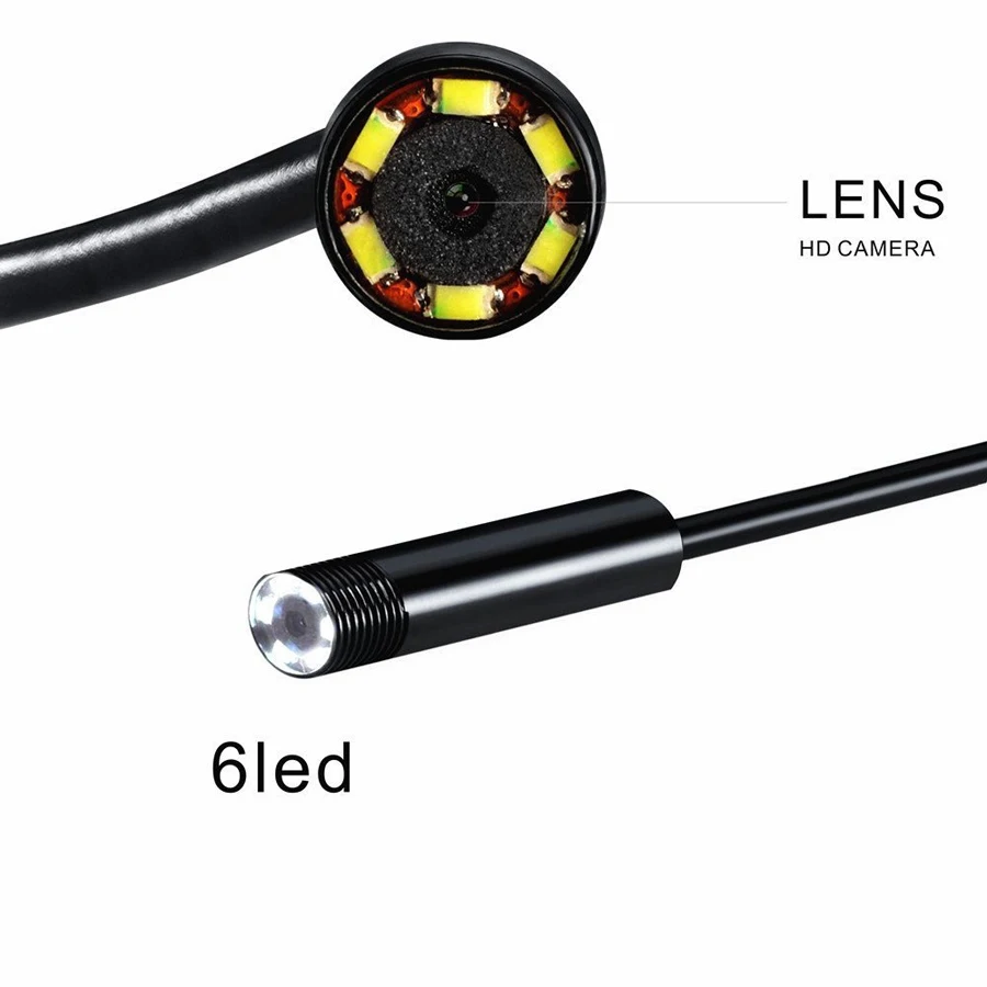 Stardot 2in1 эндоскопа Micro USB для Andriod телефон и ПК 8 мм диаметр HTA7 6LED 60 градусов ангел IP67