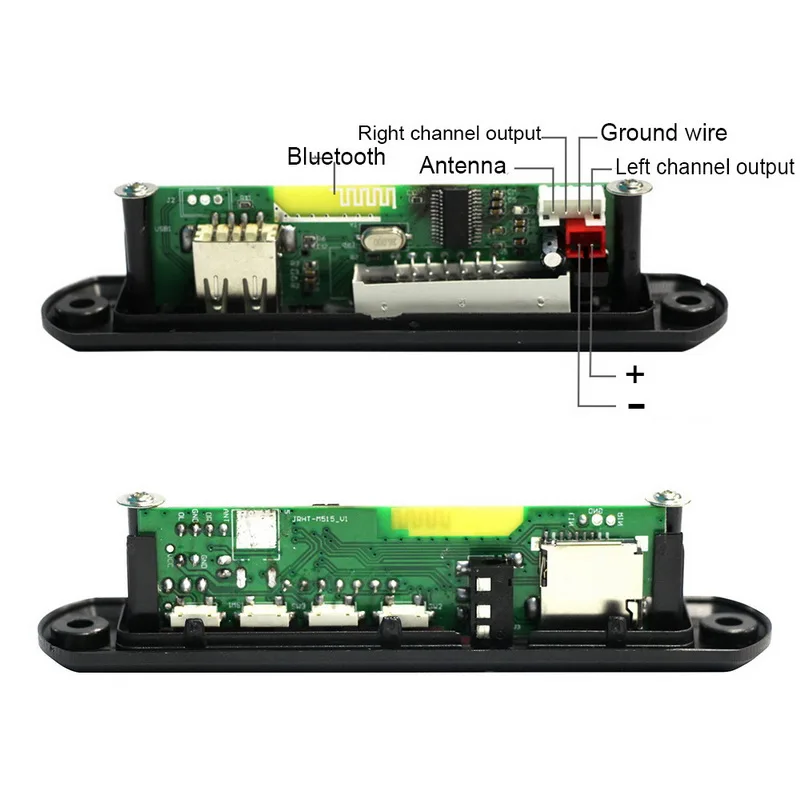 TOSPRA Bluetooth 5 в 12 DC TF FM радио аудио MP3 плееры AUX модуль декодер доска USB питание для автомобиля дистанционного Музыка динамик