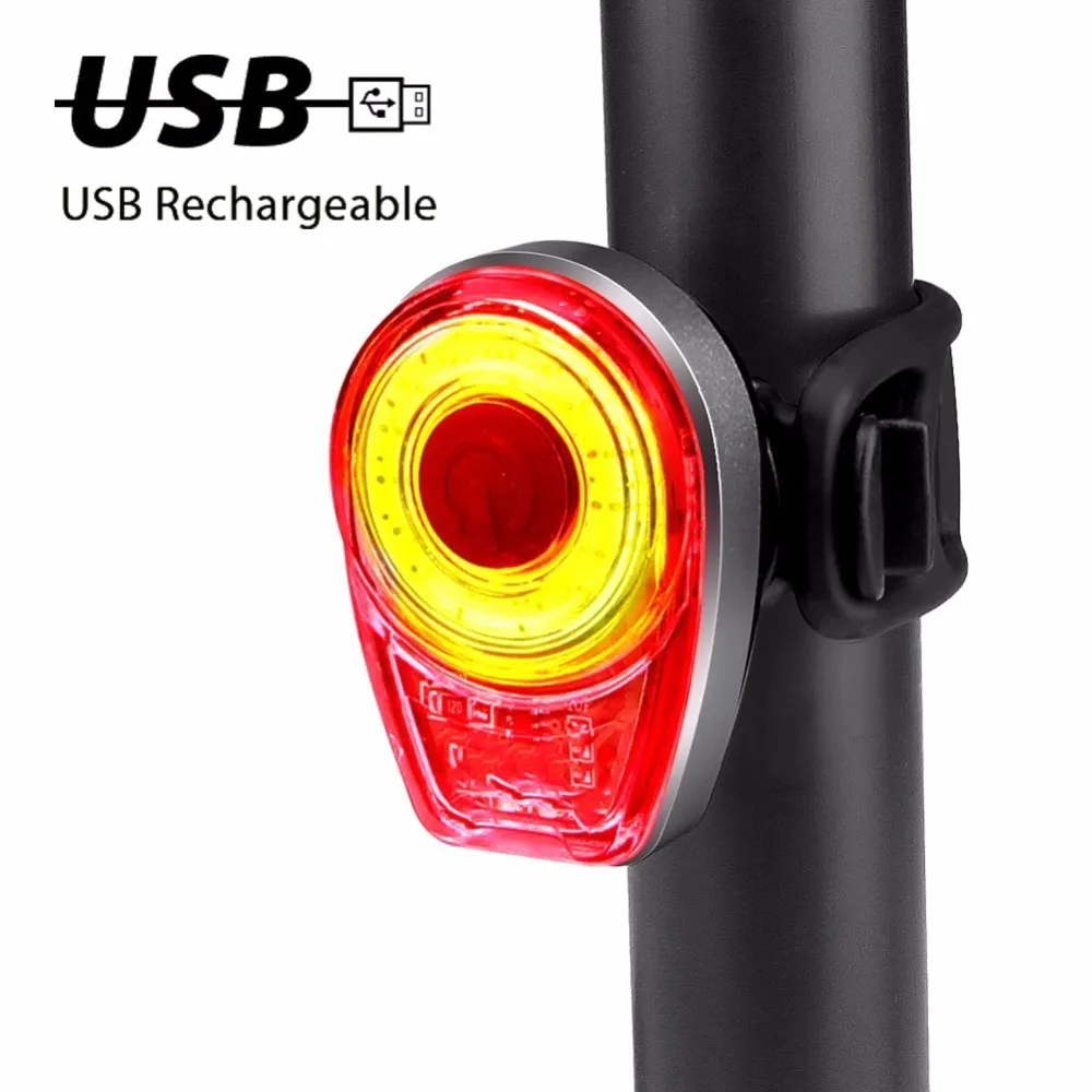 Smart Велосипедный Спорт фонарь зарядка через USB Детская безопасность сигнальная