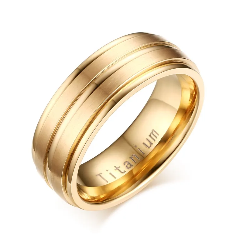 Мужское кольцо из чистого титана anillos mujer 5 цветов 8 мм в ширину TR-012 2019 | Украшения и