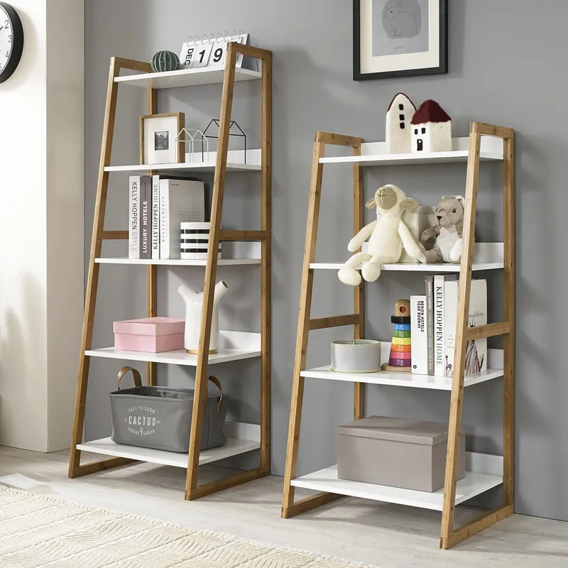 

Louis Fashion Bookcases Solid wood shelf living room landing bedroom small bookshelf European style simple and multi-layer
