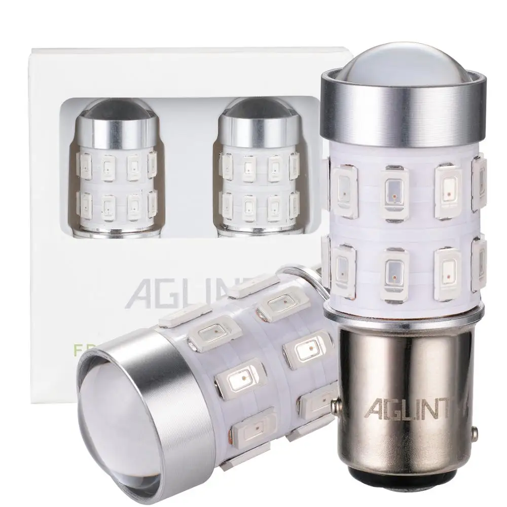 Автомобильные лампы AGLINT 2 шт. BAY15D 1157 светодиодный высокой мощности 24 SMD 5730 чипы для