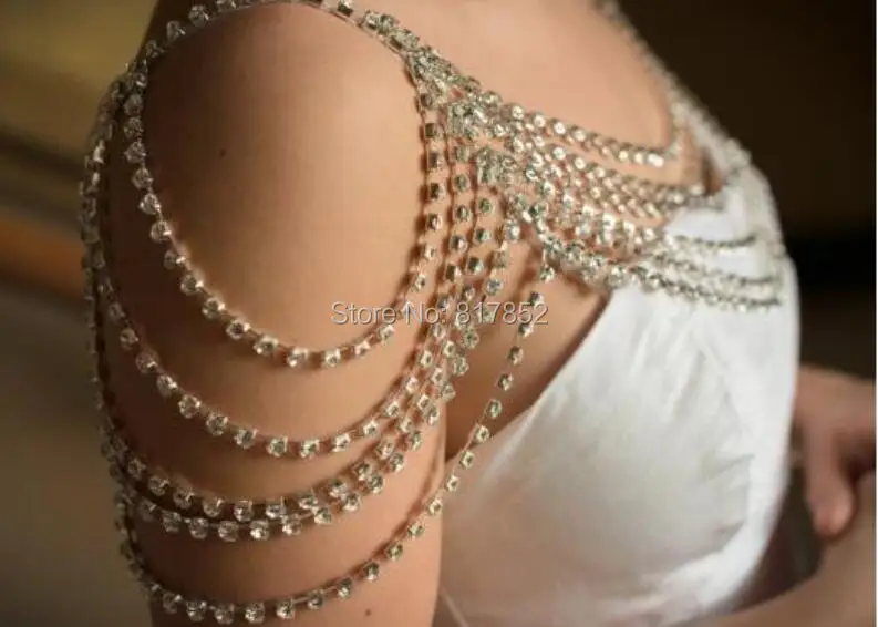 Цепочка на плечо женская серебряная цепочки Серебряные Позолоченные слоев 3