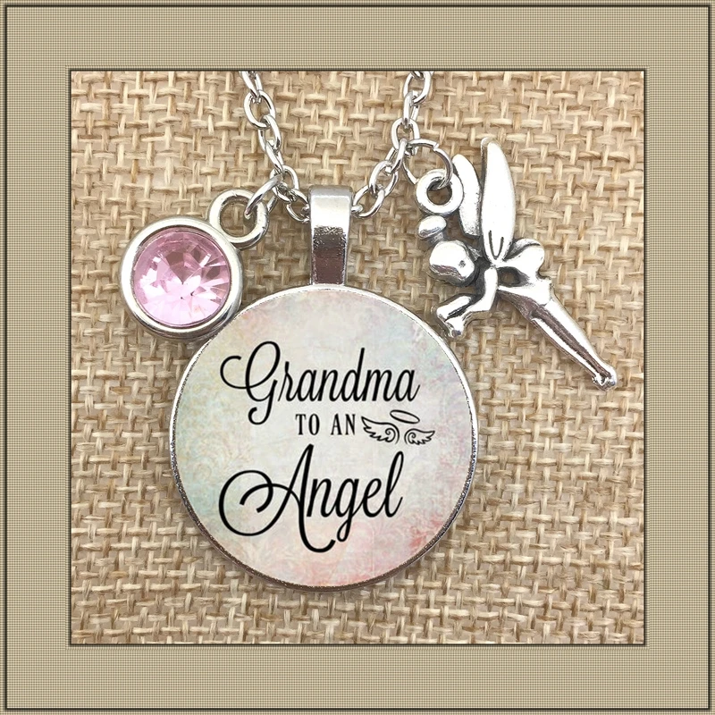 2019/Новое памятное ожерелье с подвеской ангел потерянный ребенок внук