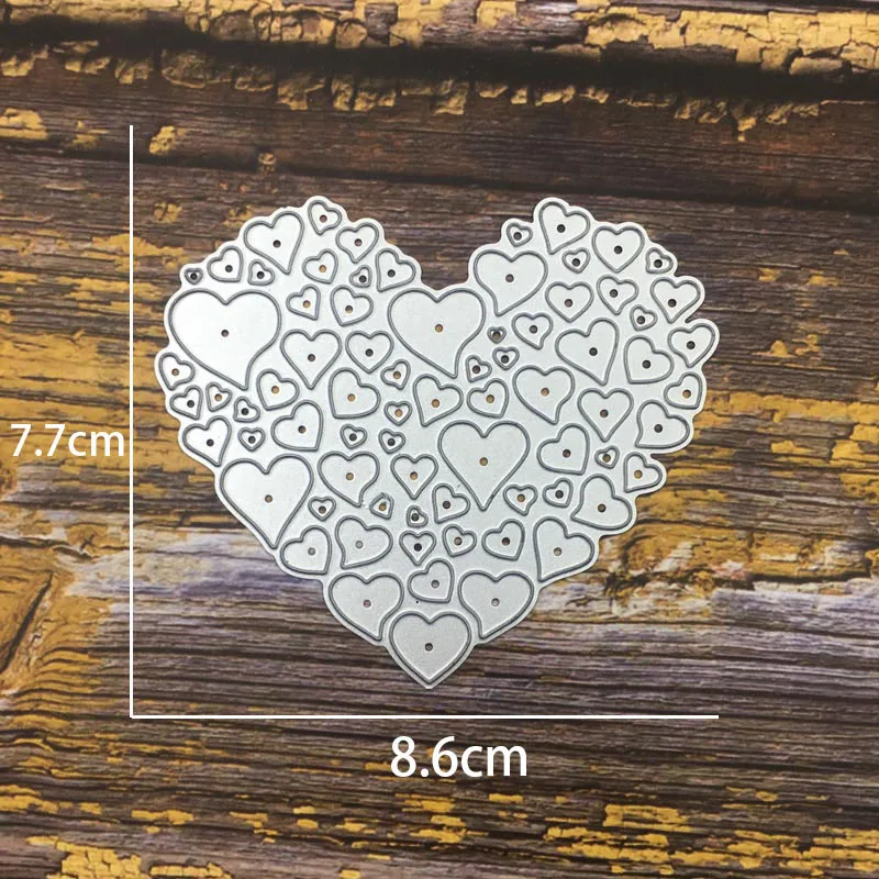 Love Heart металлические режущие штампы для трафареты для скрапбукинга карточки-украшения для альбомов папка для тиснения высечки резак