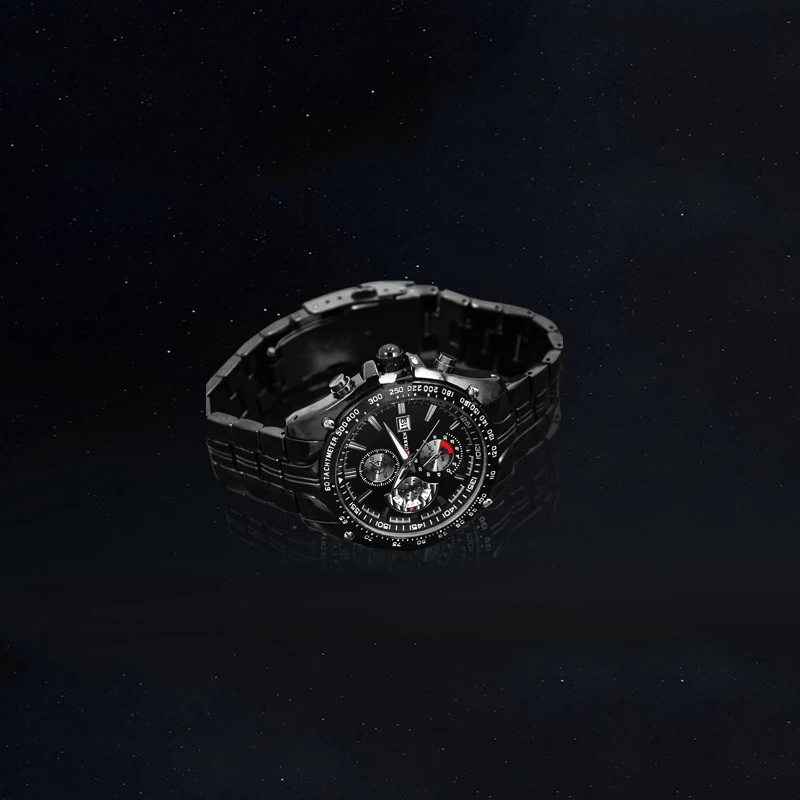 Популярные CURREN марка мужчины кварцевые часы 3 малый циферблат декоративные моды