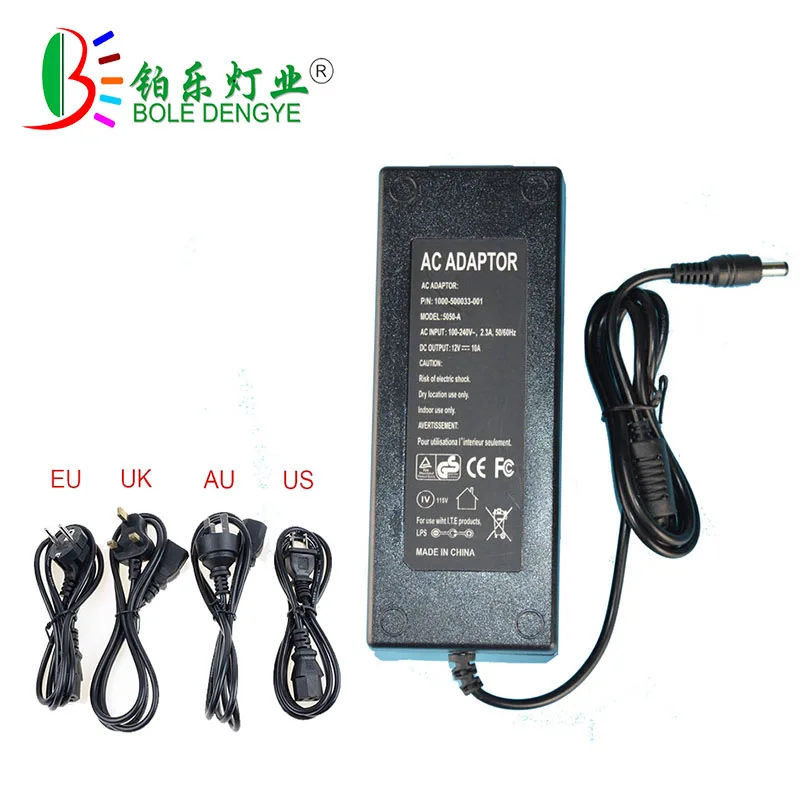 AC 100/240V к DC 5V 12V 24V Светодиодный источник питания 1A 2A 3A 5A 6A 8A 10A трансформатор освещения для светодиодной ленты CCTV камеры безопасности